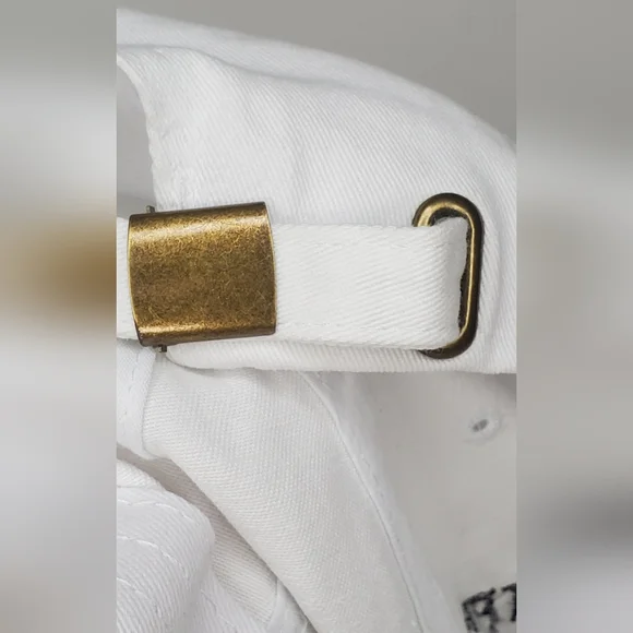 Ethos KB One Size White Cap W/ Tiffany & Co. Embroidered Logo Adjustable Strap - Picture 9 of 9